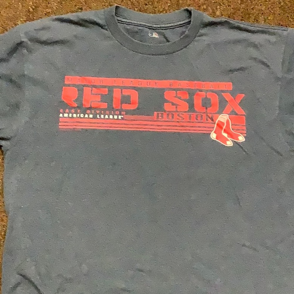 Boston Red Sox shirt SzL cotton blend Mens
